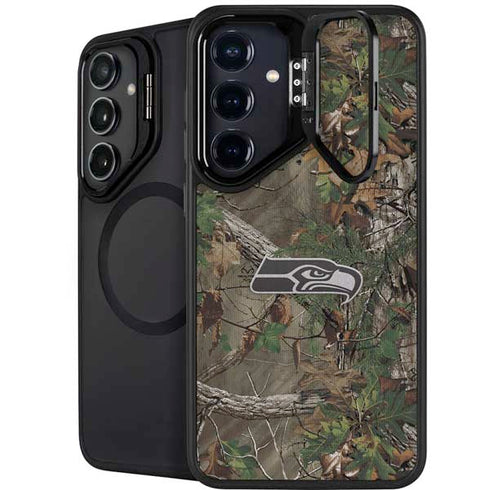 NFL Seattle Seahawks Realtree Xtra Green Camo Galaxy S25 Plus Kickstand Case
