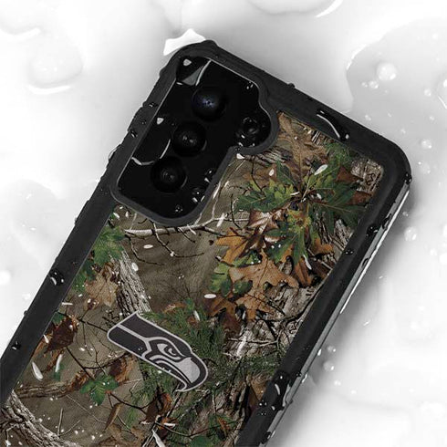 NFL Seattle Seahawks Realtree Xtra Green Camo Galaxy S24 Plus Waterproof Case