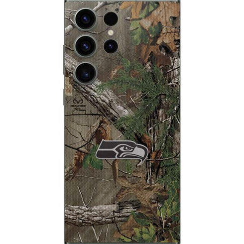 NFL Seattle Seahawks Realtree Xtra Green Camo Galaxy S25 Ultra Skin