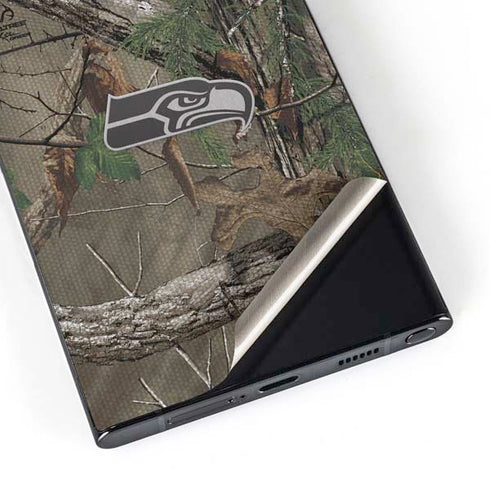 NFL Seattle Seahawks Realtree Xtra Green Camo Galaxy S25 Ultra Skin