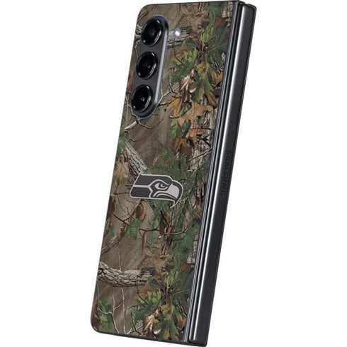 NFL Seattle Seahawks Realtree Xtra Green Camo Galaxy Z Fold5 5G Skin