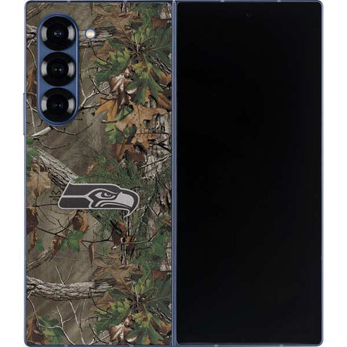 NFL Seattle Seahawks Realtree Xtra Green Camo Galaxy Z Fold6 Skin