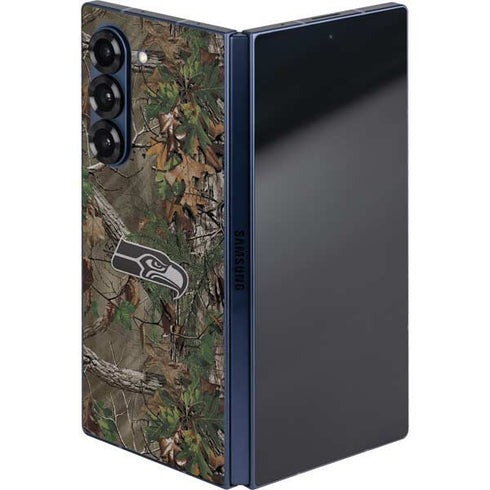 NFL Seattle Seahawks Realtree Xtra Green Camo Galaxy Z Fold6 Skin