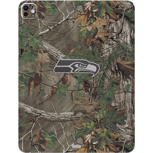 NFL Seattle Seahawks Realtree Xtra Green Camo iPad Pro 13in M4 (2024) Skin