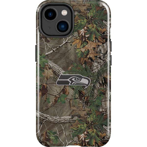 NFL Seattle Seahawks Realtree Xtra Green Camo iPhone 15 Impact Case