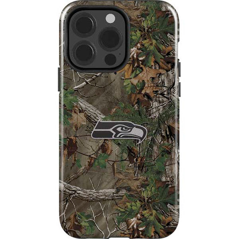 NFL Seattle Seahawks Realtree Xtra Green Camo iPhone 15 Pro Impact Case