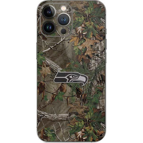 NFL Seattle Seahawks Realtree Xtra Green Camo iPhone 15 Pro Max Skin