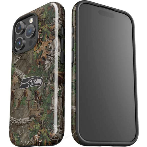 NFL Seattle Seahawks Realtree Xtra Green Camo iPhone 16 Pro Impact Case