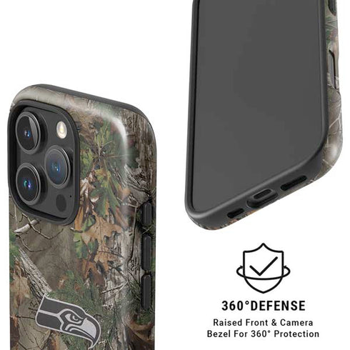 NFL Seattle Seahawks Realtree Xtra Green Camo iPhone 16 Pro Max Magsafe Impact Case