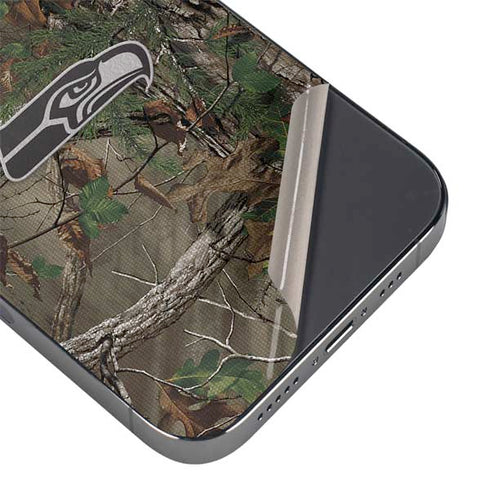 NFL Seattle Seahawks Realtree Xtra Green Camo iPhone 16 Pro Skin