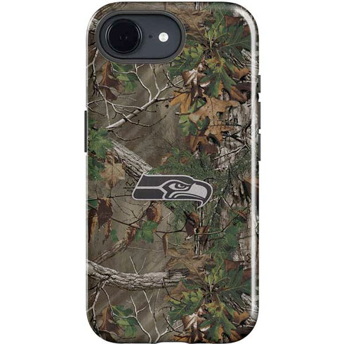 NFL Seattle Seahawks Realtree Xtra Green Camo iPhone 16e Impact Case
