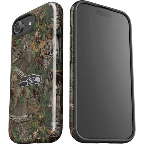 NFL Seattle Seahawks Realtree Xtra Green Camo iPhone 16e Impact Case