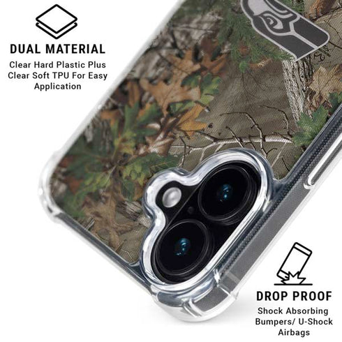 NFL Seattle Seahawks Realtree Xtra Green Camo iPhone 17 Clear Case