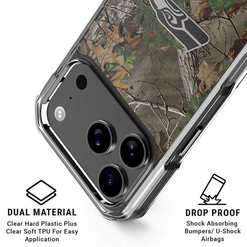 NFL Seattle Seahawks Realtree Xtra Green Camo iPhone 18 Pro Clear Case