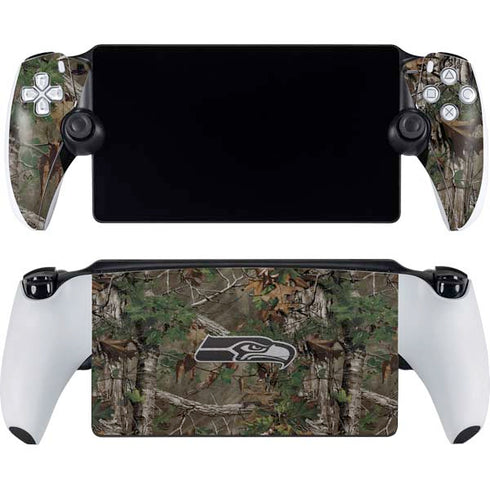 NFL Seattle Seahawks Realtree Xtra Green Camo PlayStation Portal Remote Player Skin