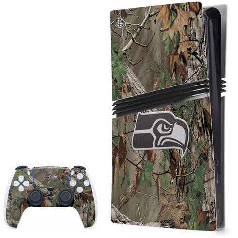 NFL Seattle Seahawks Realtree Xtra Green Camo PlayStation PS5 Skins