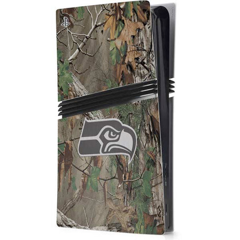 NFL Seattle Seahawks Realtree Xtra Green Camo PS5 Pro Console Skin