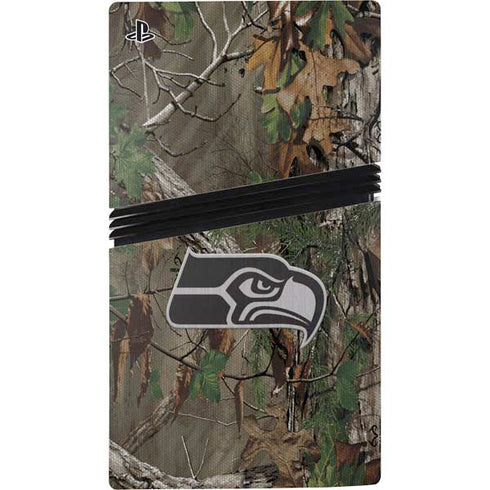 NFL Seattle Seahawks Realtree Xtra Green Camo PS5 Pro Console Skin
