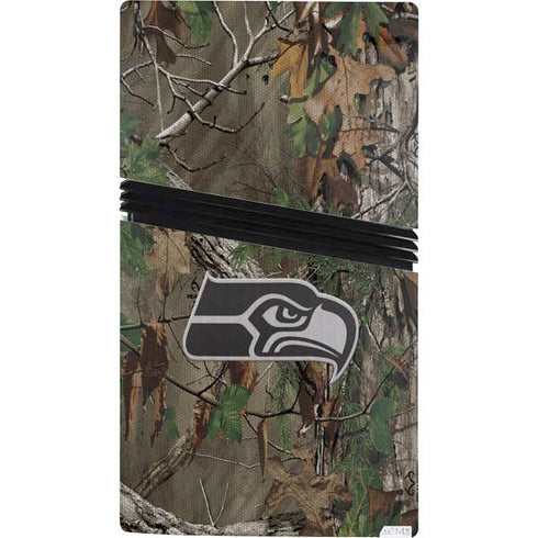 NFL Seattle Seahawks Realtree Xtra Green Camo PS5 Pro Console Skin