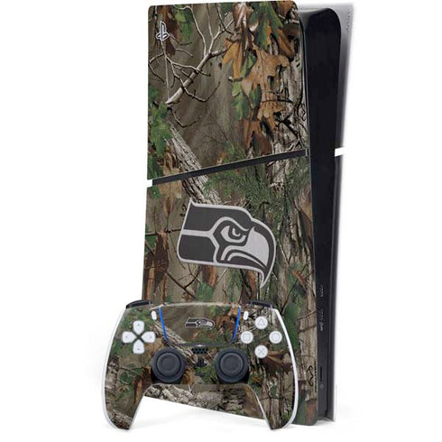 NFL Seattle Seahawks Realtree Xtra Green Camo PlayStation PS5 Skins