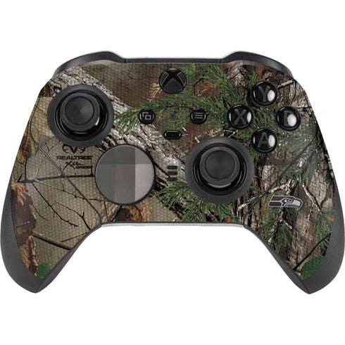 NFL Seattle Seahawks Realtree Xtra Green Camo Xbox Elite Wireless Controller Series 2 Skin