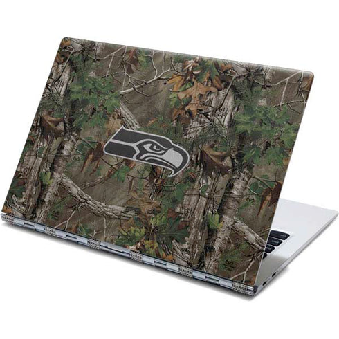 NFL Seattle Seahawks Realtree Xtra Green Camo Yoga 910 2-in-1 14in Touch-Screen Skin