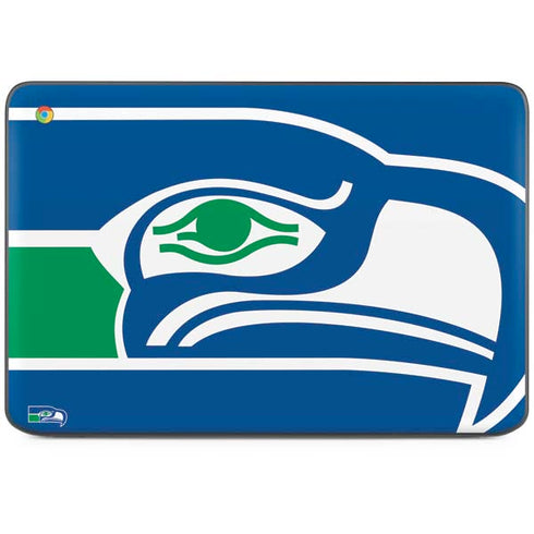 NFL Seattle Seahawks Retro Logo HP Chromebook Skin