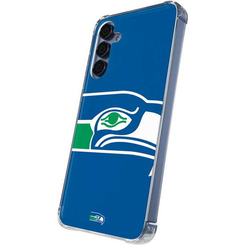 NFL Seattle Seahawks Retro Logo Galaxy A35 5G Clear Case