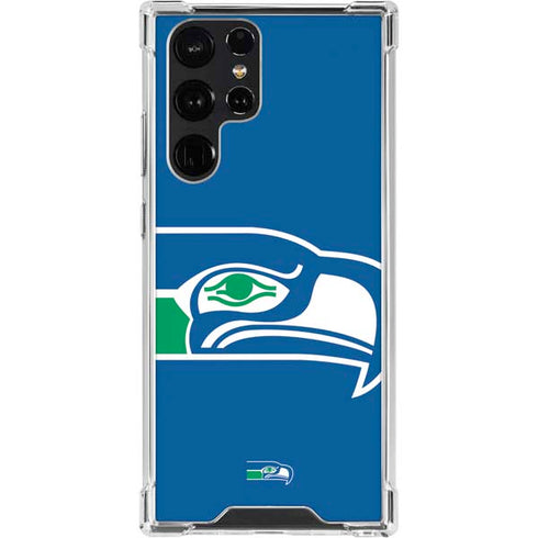 NFL Seattle Seahawks Retro Logo Galaxy S23 Ultra Clear Case
