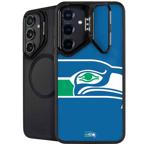NFL Seattle Seahawks Retro Logo Galaxy S24 FE Kickstand Case