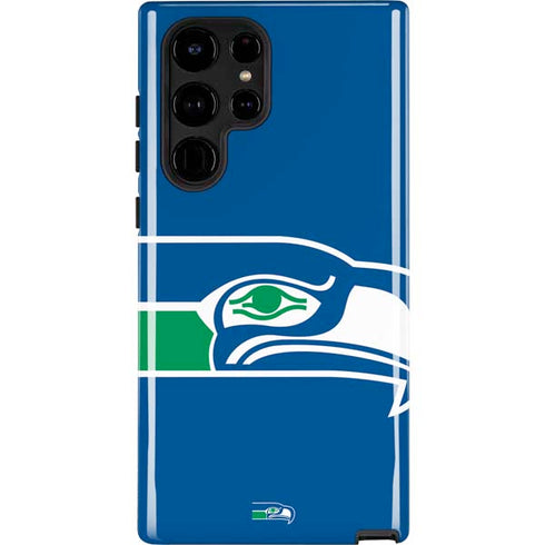NFL Seattle Seahawks Retro Logo Galaxy S25 Ultra Impact Case