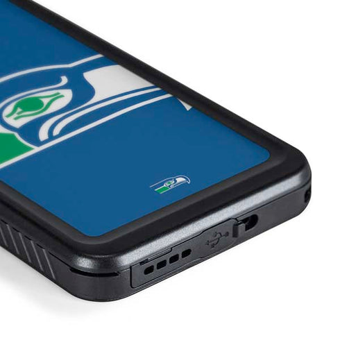 NFL Seattle Seahawks Retro Logo Galaxy S24 Waterproof Case