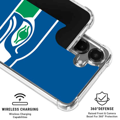 NFL Seattle Seahawks Retro Logo Galaxy S26 Clear Case