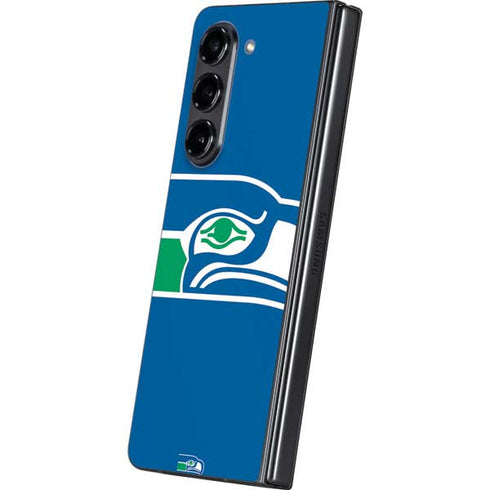NFL Seattle Seahawks Retro Logo Galaxy Z Fold5 5G Skin