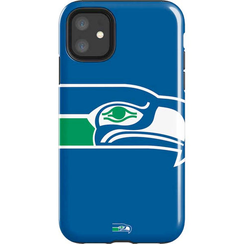 NFL Seattle Seahawks Retro Logo iPhone 11 Impact Case