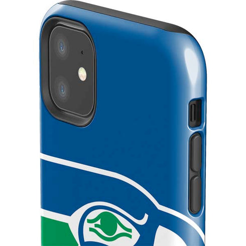 NFL Seattle Seahawks Retro Logo iPhone 11 Impact Case