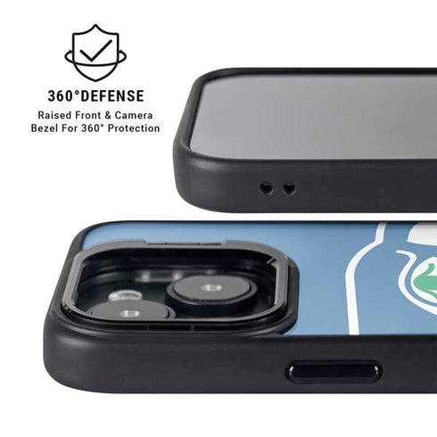 NFL Seattle Seahawks Retro Logo iPhone 15 Kickstand Case