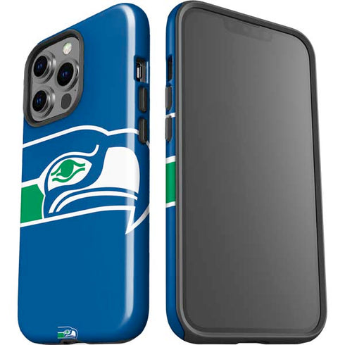 NFL Seattle Seahawks Retro Logo iPhone 15 Pro Impact Case