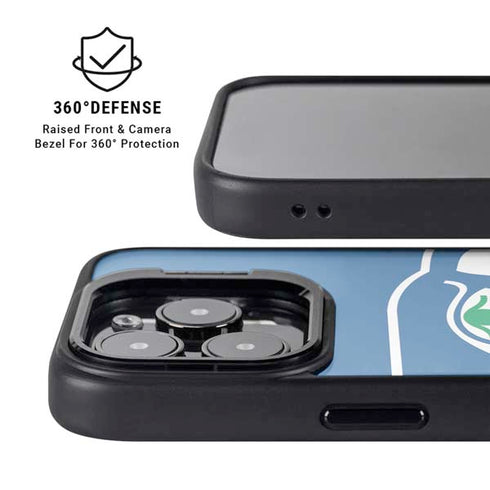 NFL Seattle Seahawks Retro Logo iPhone 15 Pro Kickstand Case