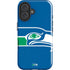 NFL Seattle Seahawks Retro Logo iPhone 16 Plus Impact Case