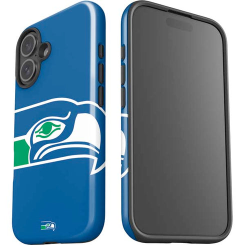 NFL Seattle Seahawks Retro Logo iPhone 16 Plus Impact Case