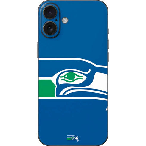 NFL Seattle Seahawks Retro Logo iPhone 16 Plus Skin
