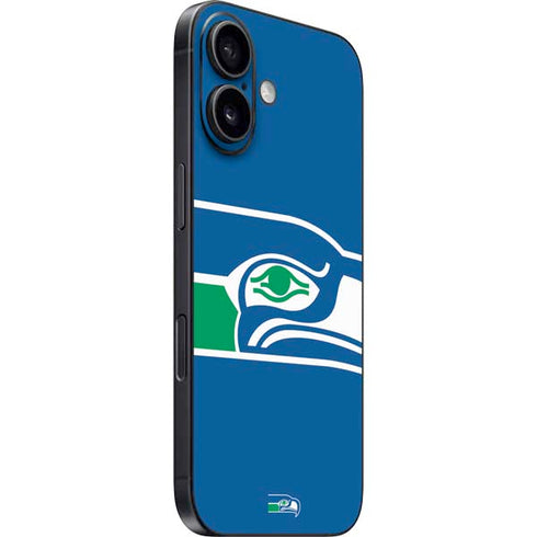 NFL Seattle Seahawks Retro Logo iPhone 16 Plus Skin