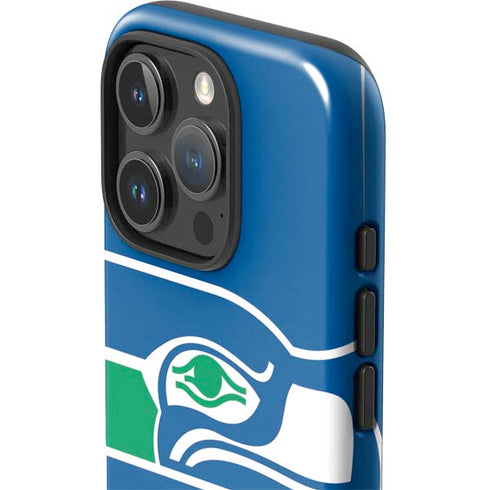 NFL Seattle Seahawks Retro Logo iPhone 16 Pro Impact Case