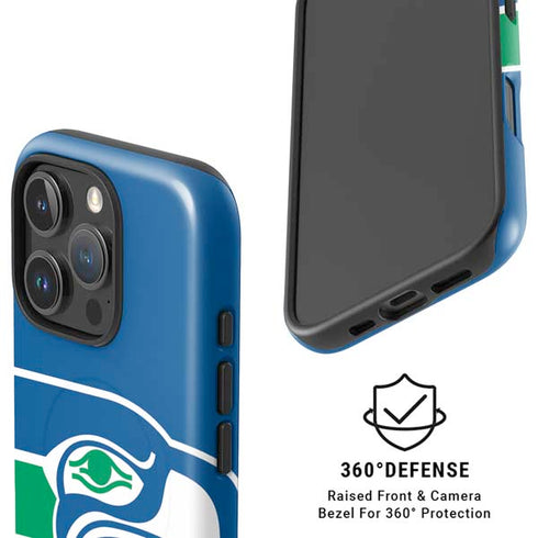 NFL Seattle Seahawks Retro Logo iPhone 16 Pro Max Magsafe Impact Case