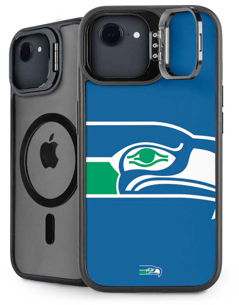 NFL Seattle Seahawks Retro Logo iPhone 16e Kickstand Case
