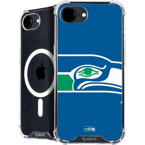 NFL Seattle Seahawks Retro Logo iPhone 16e MagSafe Case