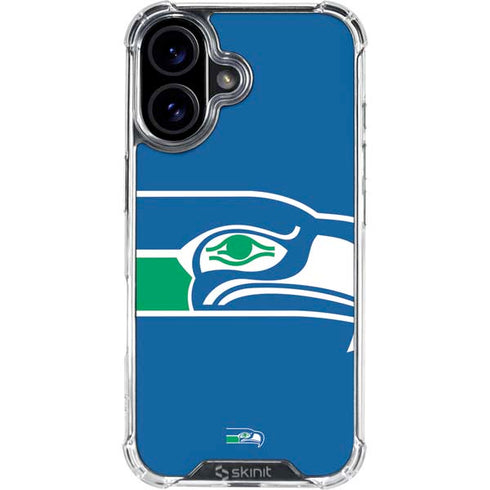 NFL Seattle Seahawks Retro Logo iPhone 17 Clear Case