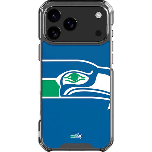 NFL Seattle Seahawks Retro Logo iPhone 18 Pro Max Clear Case