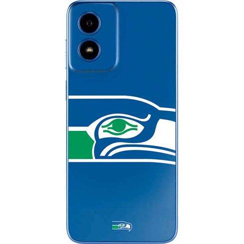 NFL Seattle Seahawks Retro Logo Moto G Play 4G (2024) Skin